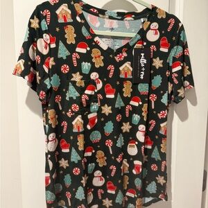 Bamboo Holiday Themed T-Shirt size Small NWT
